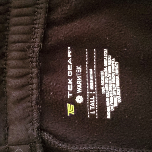Men's Large/Tall Black Joggers - Picture 6 of 7